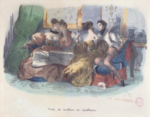 Voilà, la meilleure des républiques, Caricature de la Révolution de 1848 - French School