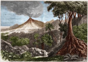 Éruption volcanique, Île de la Réunion - French School