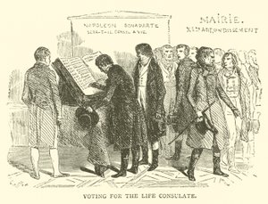 Vote pour le consulat à vie (gravure) - French School