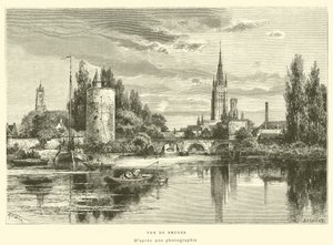 Vue de Bruges - French School