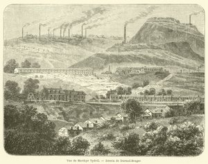 Vue de Merthyr Tydvil - French School