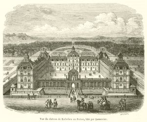 Vue de château de Richelieu en Poitou, bâti par Lemercier - French School
