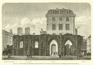 Vue des ruines de l