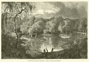 Vue du Murray pendant les hautes eaux - French School