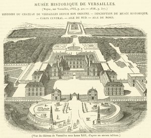 Vue du château de Versailles sous Louis XIII - French School