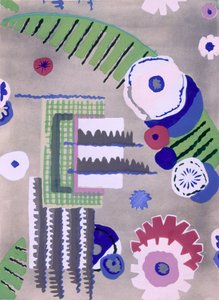 Design de papier peint par Maison Hans et Fils, pub. 1930 - French School