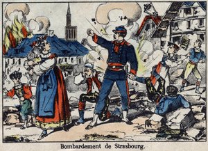 Guerre de 1870 entre la France et la Prusse : Siège et bombardement de Strasbourg - French School