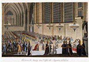 Cérémonie de mariage (Napoléon et Marie Louise de Habsbourg) dans l