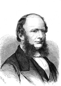 Werner von Siemens (1816-1892), inventeur et industriel allemand (télégraphe électrique). Gravure 1868 - French School