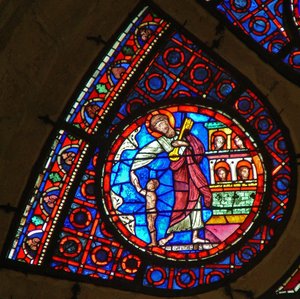Fenêtre Ww représentant Saint Pierre avec la clé du ciel
