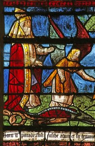 Dieu maudissant le serpent - French School