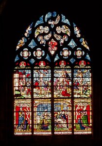 Vitrail représentant la Passion du Christ - French School