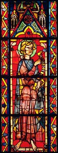Vitrail représentant le prophète Abdias, vers 1270-1275 - French School