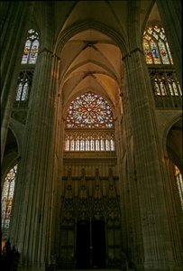 Fenêtre représentant le transept sud