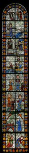 Scènes de la vie de Sainte Radegonde - French School