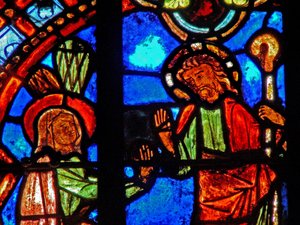Fenêtre w0 représentant une scène de Résurrection : Noli Me Tangere - French School