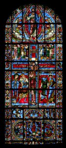Fenêtre w0 représentant la Crucifixion