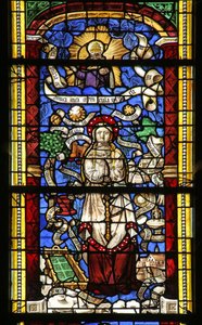 Fenêtre w0 représentant la Litanie de la Vierge Marie. (D