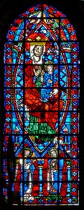 Fenêtre w100 représentant la Vierge et l