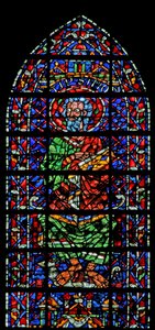 Fenêtre w106 représentant Saint Simon - French School