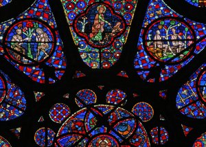 Fenêtre w115 représentant Dieu le Créateur : scènes d