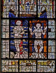 Fenêtre w115 représentant Saint Sébastien et Saint Quentin