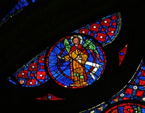 Fenêtre w115 représentant un ange - French School