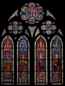 Fenêtre w11 représentant les Empereurs du Saint-Empire romain germanique