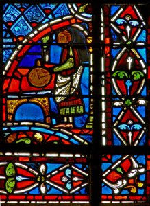 Un donateur drapier et des panneaux de bordure - French School