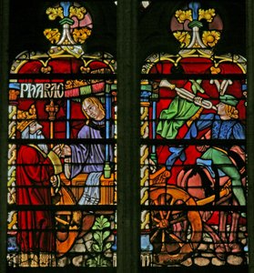 Fenêtre w134 représentant Joseph nommé gouverneur - French School