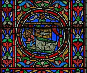 Fenêtre w13 - La Nativité - French School