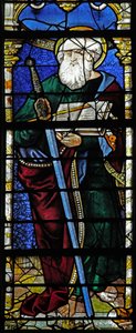 Vitrail w1 représentant Saint Paul - French School