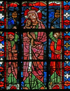 Fenêtre w201 représentant le Christ portant l