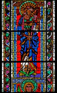 Fenêtre w202 représentant Sainte Attale