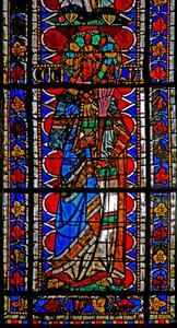 Fenêtre w202 représentant Sainte Cécile