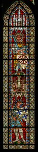 Fenêtre w203 représentant Saint Georges et Saint Innocent - French School