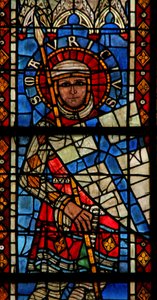 Fenêtre w203 représentant Saint Maurice - French School