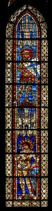 Fenêtre w203 représentant Saint Maurice et Saint Victor - French School