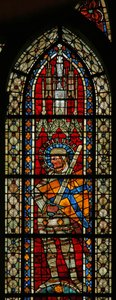 Fenêtre w203 représentant Saint Sébastien - French School