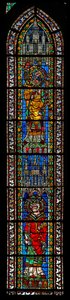 Fenêtre w205 représentant Saint Abrogastius et Saint Solarius - French School