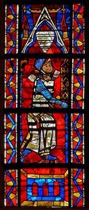 Fenêtre w207 représentant un donateur - chevalier