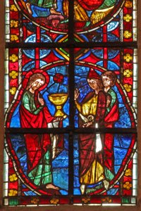 Saint Jacques avec le magicien Hermogène et Philetus - French School