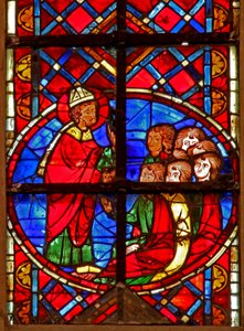 Saint Denis prêchant à Lutèce - French School