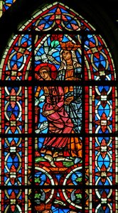 Fenêtre w211 représentant le rêve de Sainte Hélène
