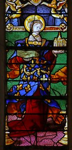 Fenêtre w21 représentant Sainte Clotilde - French School