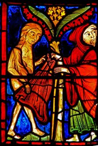 Zosime donne son manteau à Sainte Marie l
