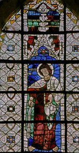 Fenêtre w227 représentant Saint Judas Iscariote (une rare représentation de Judas en tant que saint) - French School
