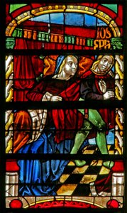 La femme de Potiphar tente de le séduire - French School