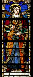 Vitrail w2 représentant Sainte Marie Madeleine - French School
