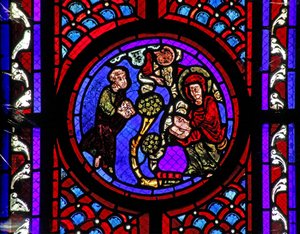 Scène de la vie de Sainte Marie-Madeleine - la sainte en Provence - French School